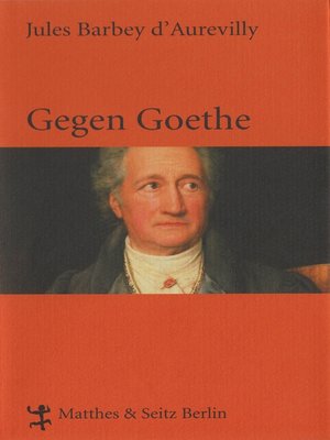 cover image of Gegen Goethe